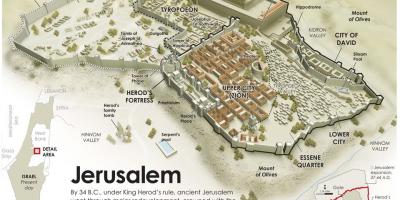 Map of ancient Jerusalem