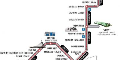 Jerusalem train station map