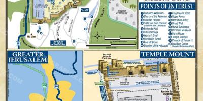 Map of temple mount