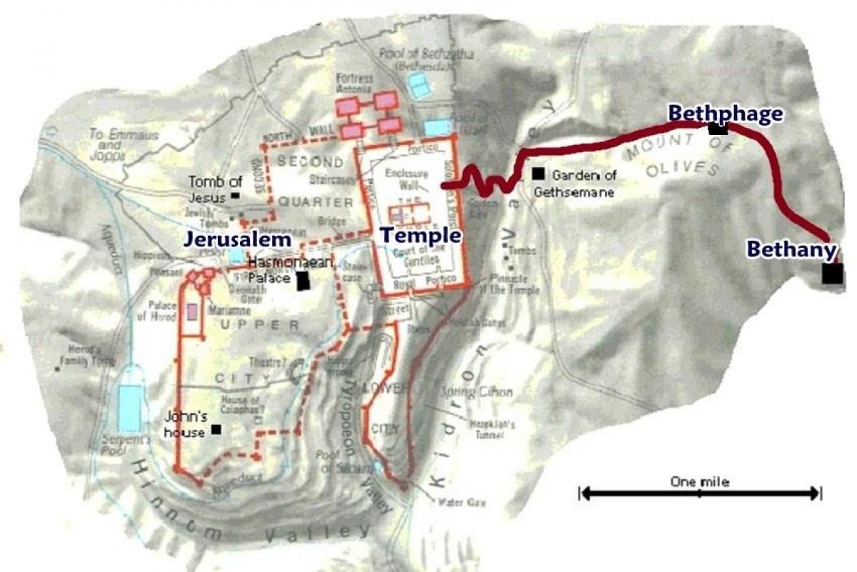 Bethany Jerusalem Map 