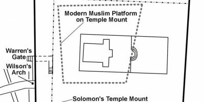 Map of Herod's temple