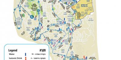 Map of Jerusalem marathon