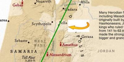 Map of Jerusalem to damascus